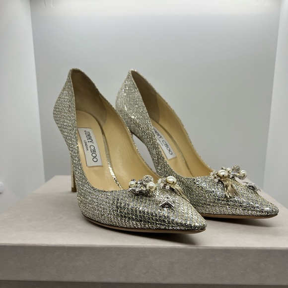 Jimmy Choo Shoes - Jimmy Choo Jasmine Canyon Gold Pump/38.5